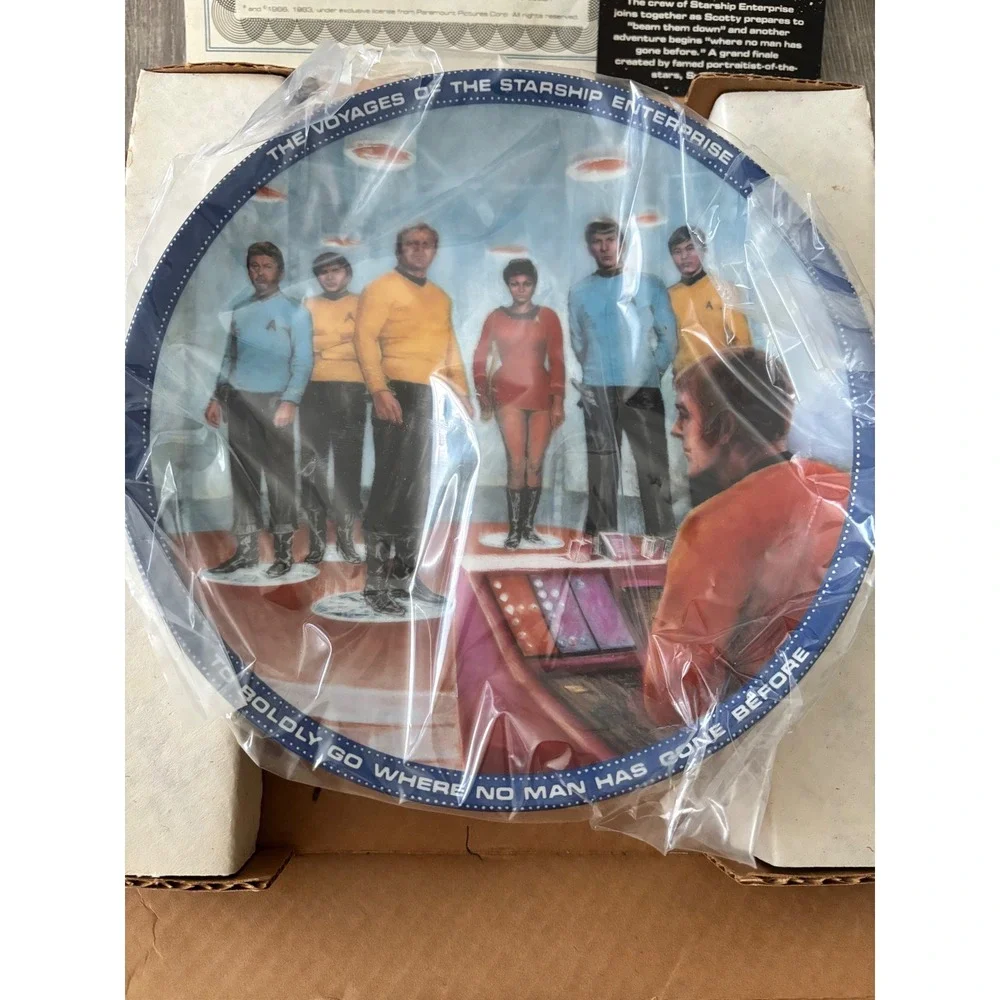 Star Trek Beam Us Down‎ Scotty Collector Plate Susie Morton Hamilton 1983 COA